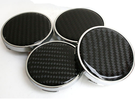 Carbon Fiber Wheel Caps (Black)
